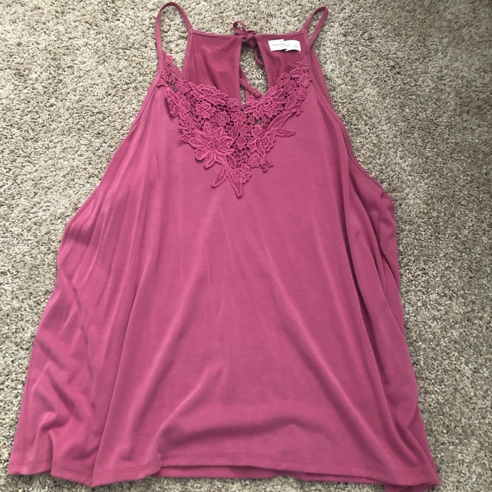 Abercrombie&Fitch Crochet Detailed Tank Top